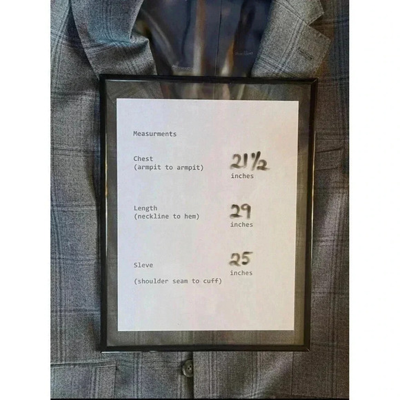 Calvin Klein Blazer Men 40R Gray Multi Plaid 70% Wool Slim Fit - Picture 10 of 10